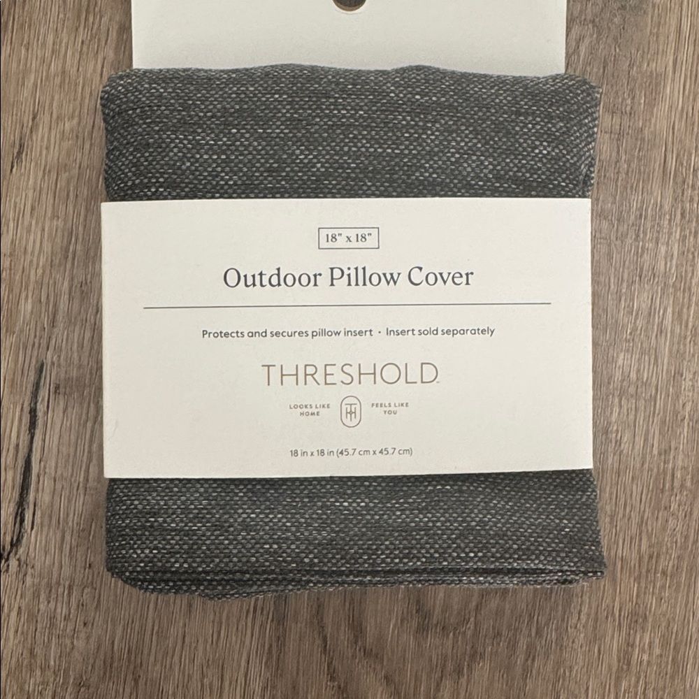 Threshold Gray Outdoor Pillow Cover Set - Picture 2 of 4